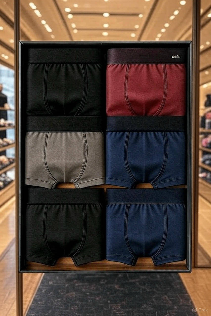 TEHSVA Pack of 6 Nylon Briefs For Men's ( Multicolor )     			TEHSVA Pack of 6 Nylon Briefs For Men's ( Multicolor )