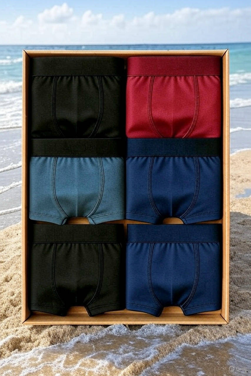TEHSVA Pack of 6 Nylon Briefs For Men's ( Multicolor )     			TEHSVA Pack of 6 Nylon Briefs For Men's ( Multicolor )