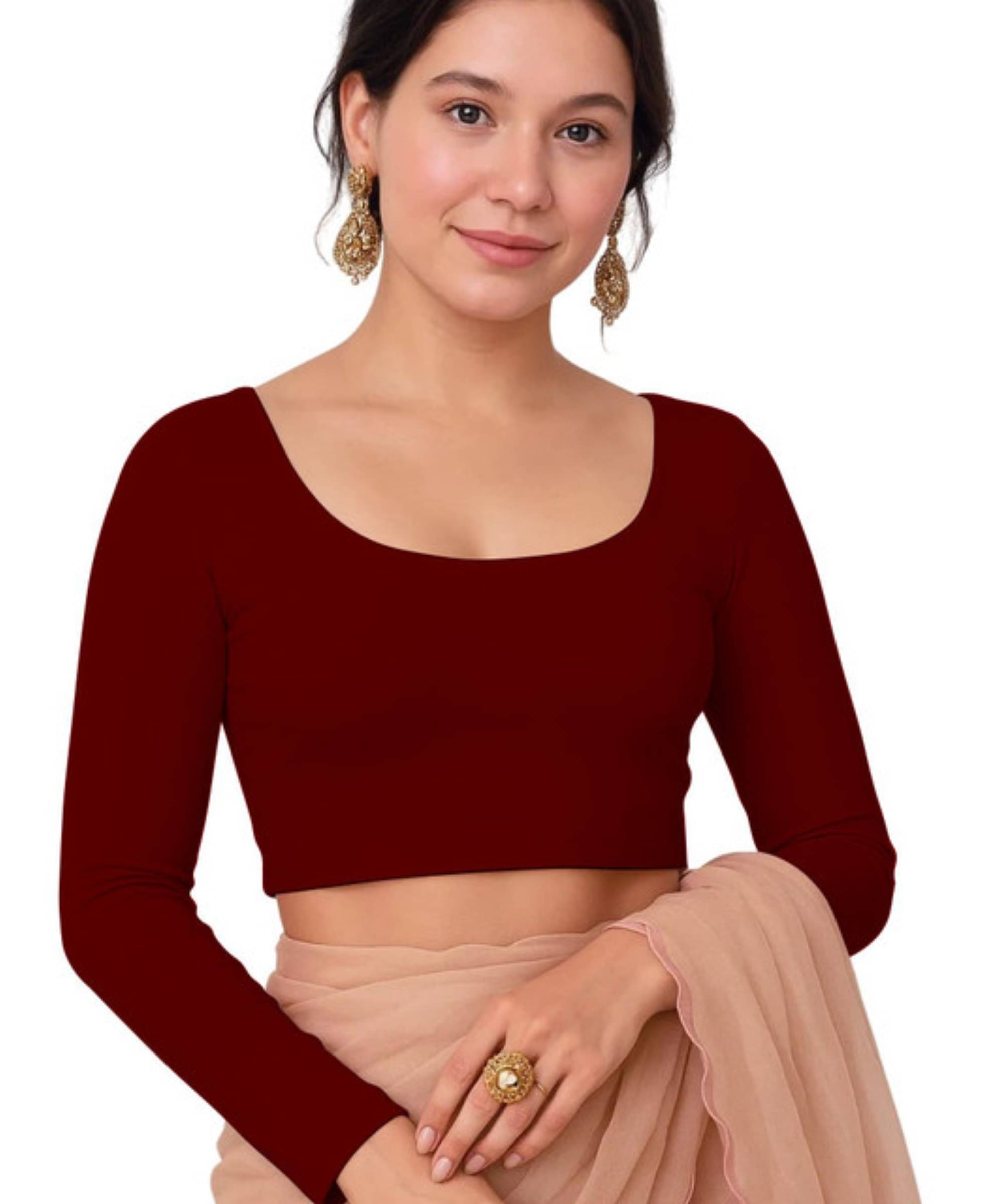 THE BLAZZE Women's Cotton Crop Top ( Brown ) THE BLAZZE Women's Cotton Crop Top ( Brown )
