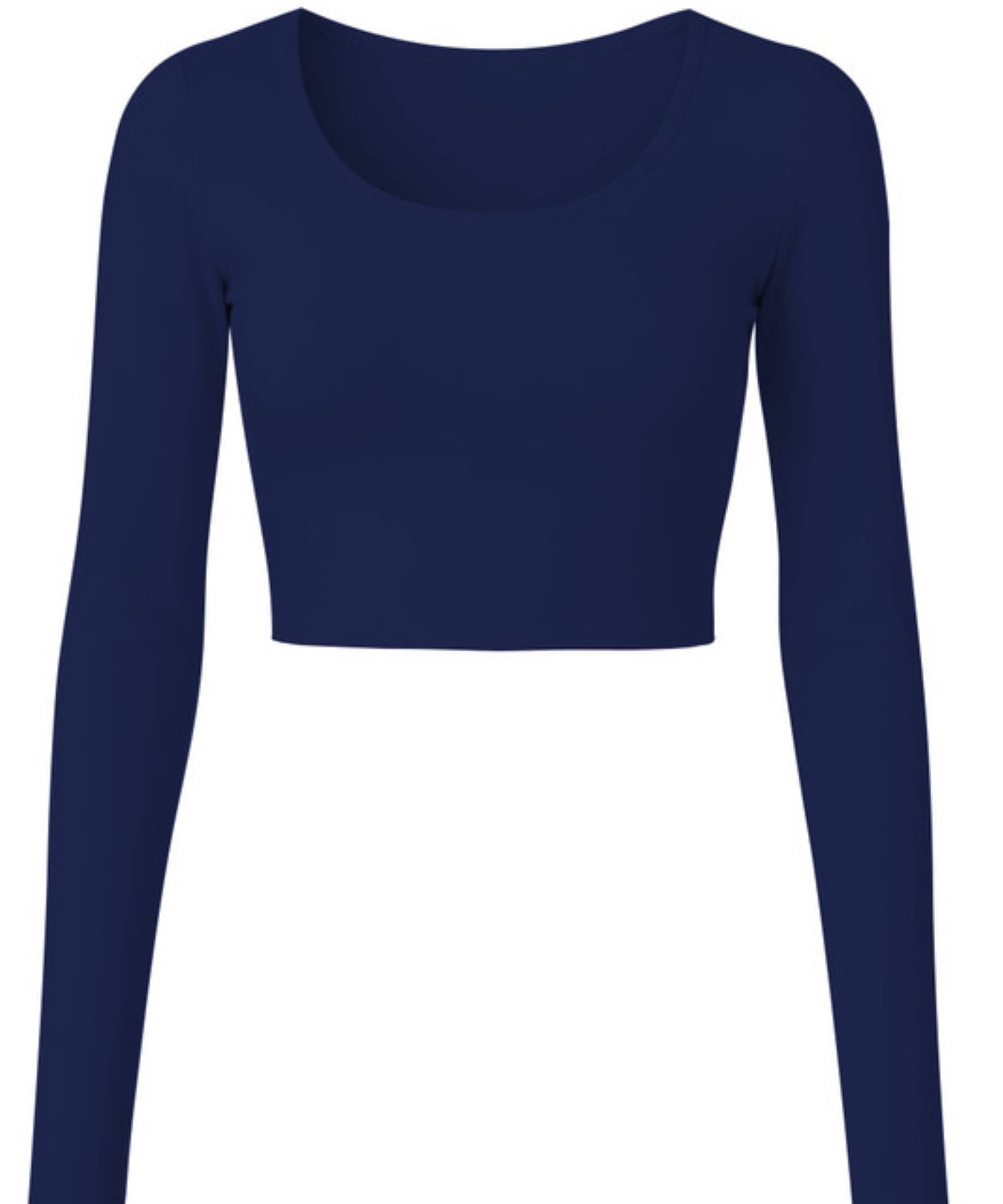     			THE BLAZZE Women's Cotton Crop Top ( Blue )