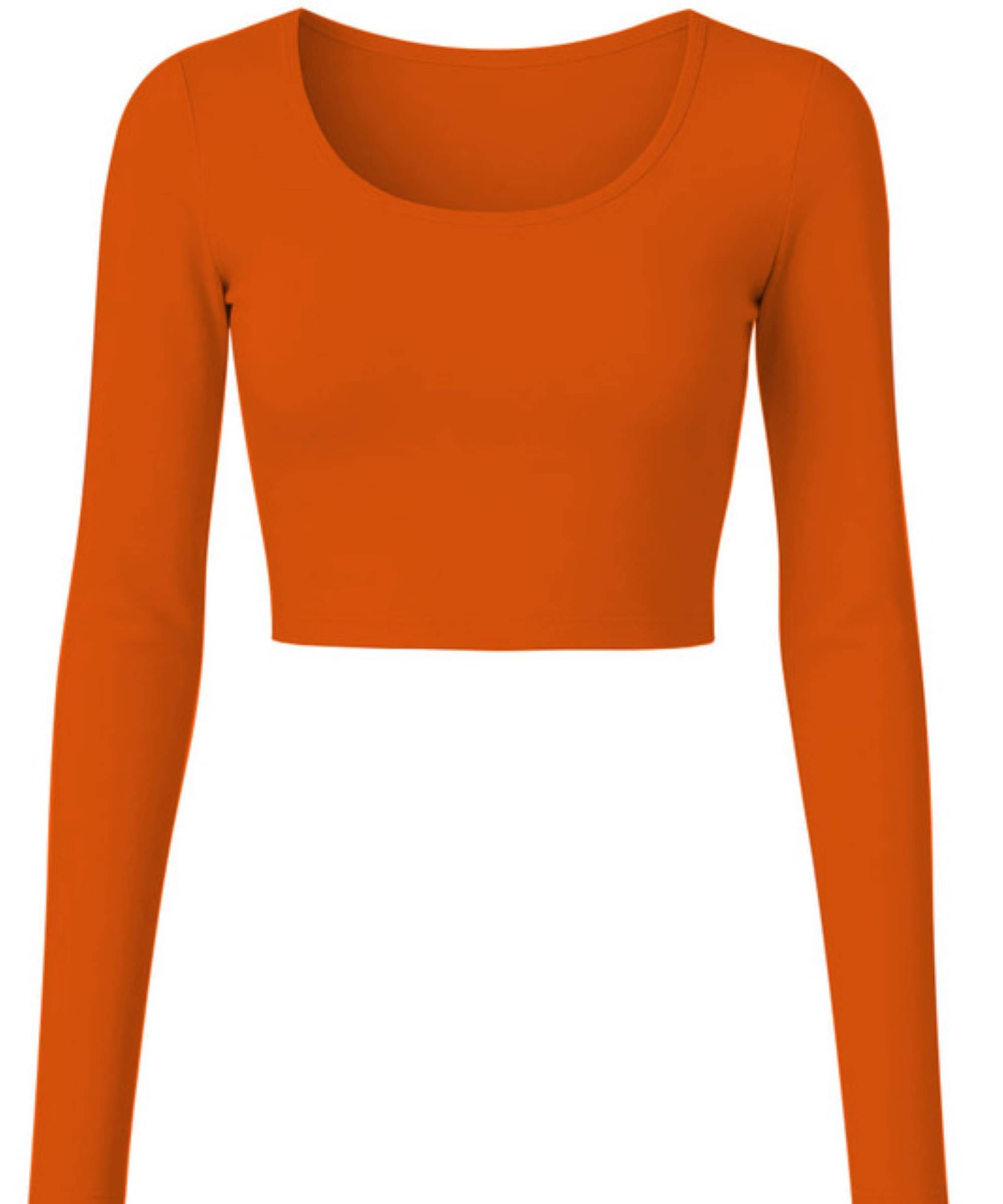     			THE BLAZZE Women's Cotton Crop Top ( Orange )