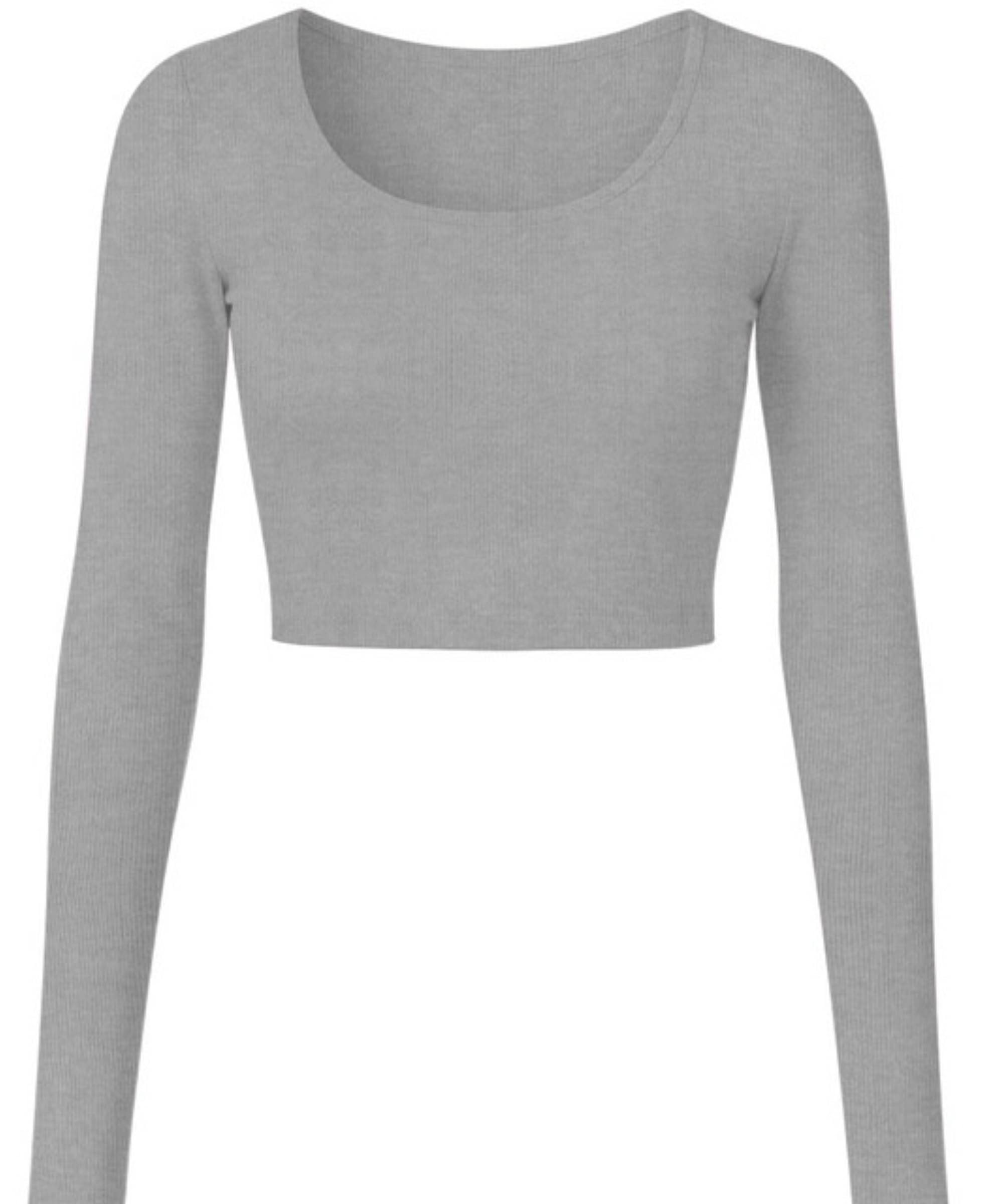 THE BLAZZE Women's Cotton Crop Top ( Grey )     			THE BLAZZE Women's Cotton Crop Top ( Grey )