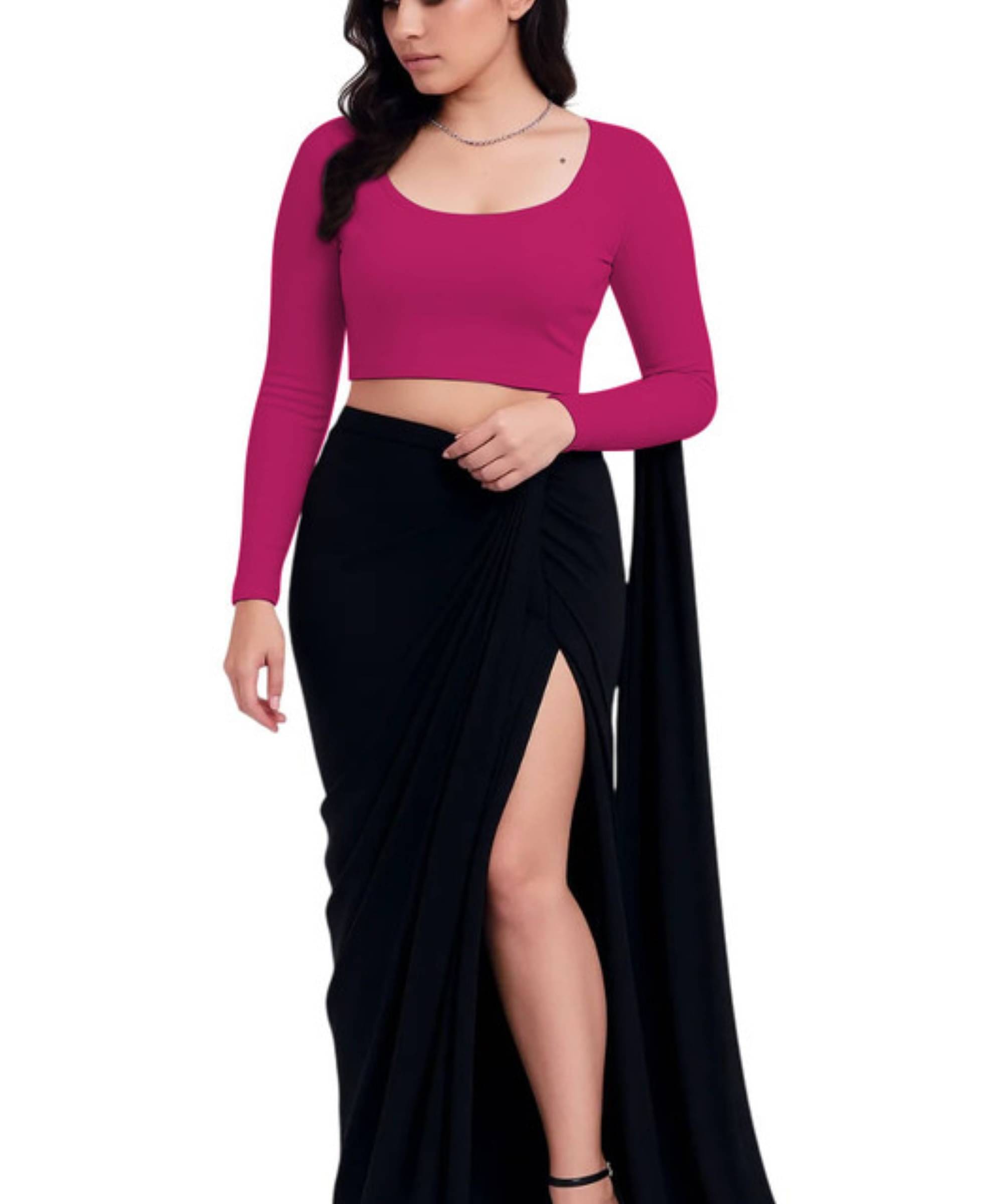 THE BLAZZE Women's Cotton Crop Top ( Pink )     			THE BLAZZE Women's Cotton Crop Top ( Pink )