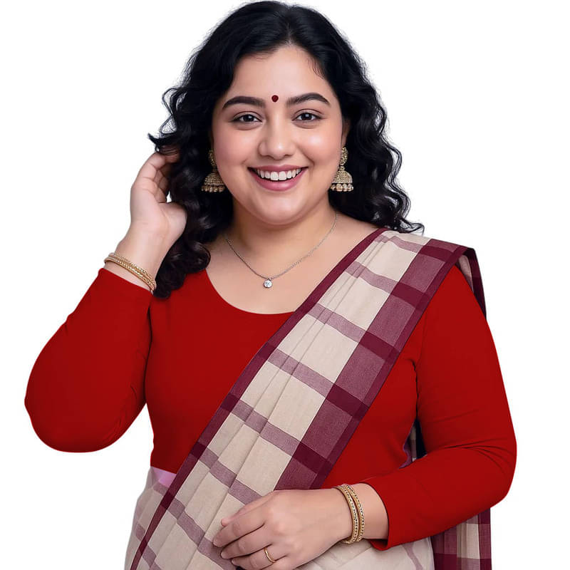     			THE BLAZZE Women's Cotton Crop Top ( Red )