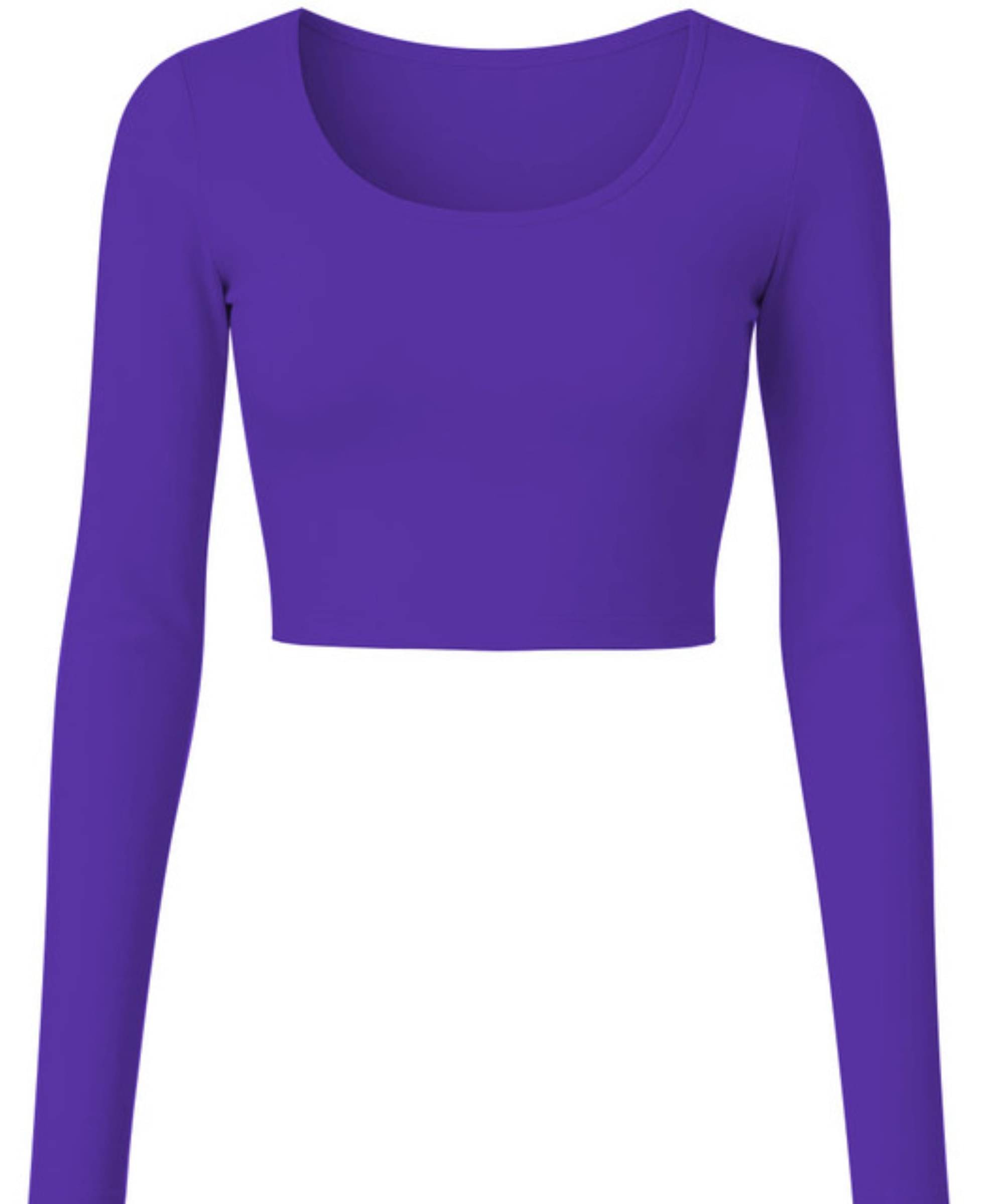     			THE BLAZZE Women's Cotton Crop Top ( Purple )