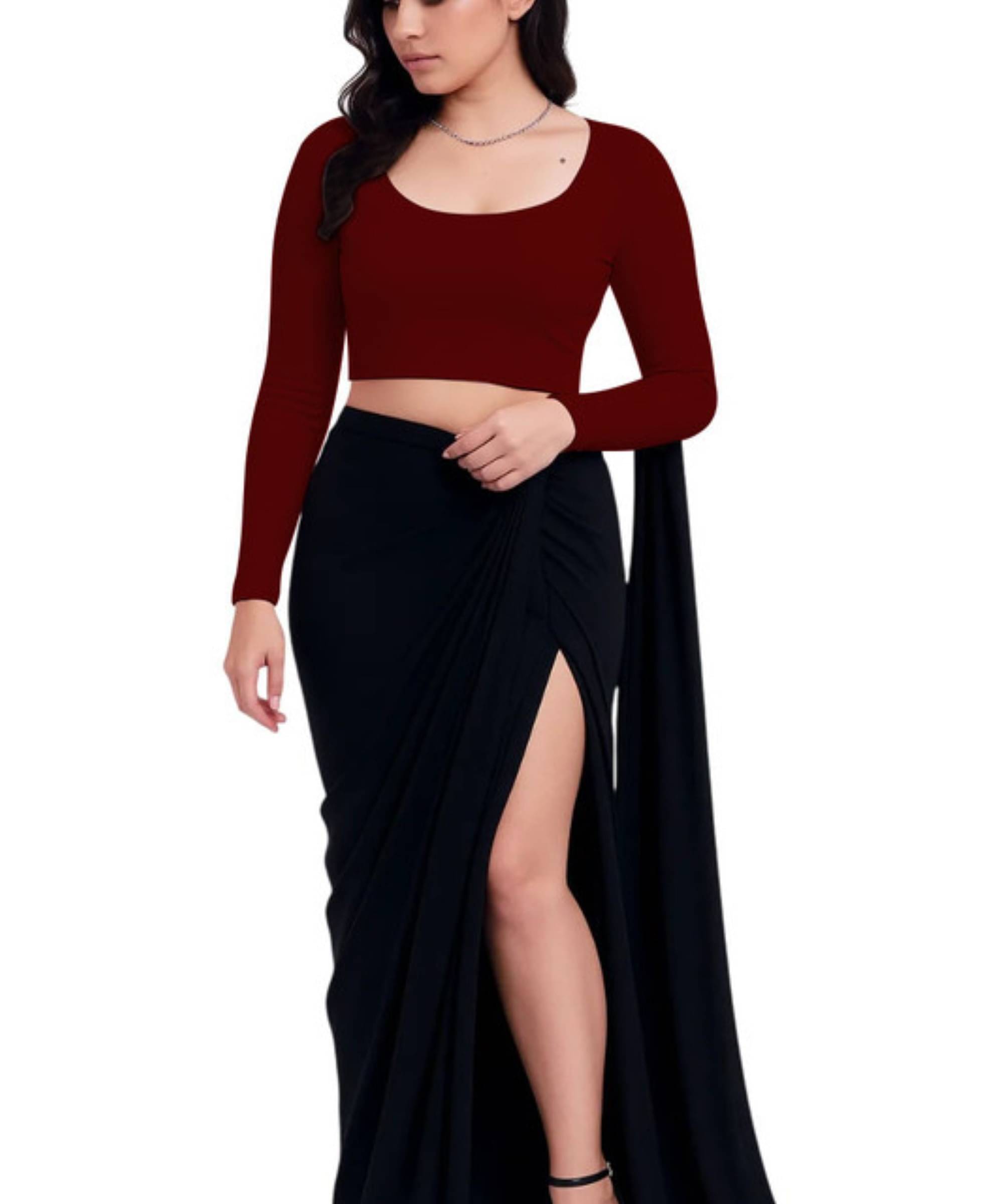 THE BLAZZE Women's Cotton Crop Top ( Brown ) THE BLAZZE Women's Cotton Crop Top ( Brown )
