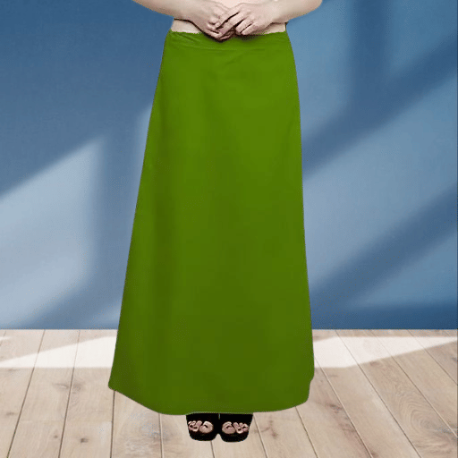     			manidhari fab Green Cotton Petticoat - Single