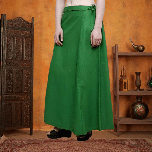 manidhari fab Green Cotton Petticoat - Single manidhari fab Green Cotton Petticoat - Single