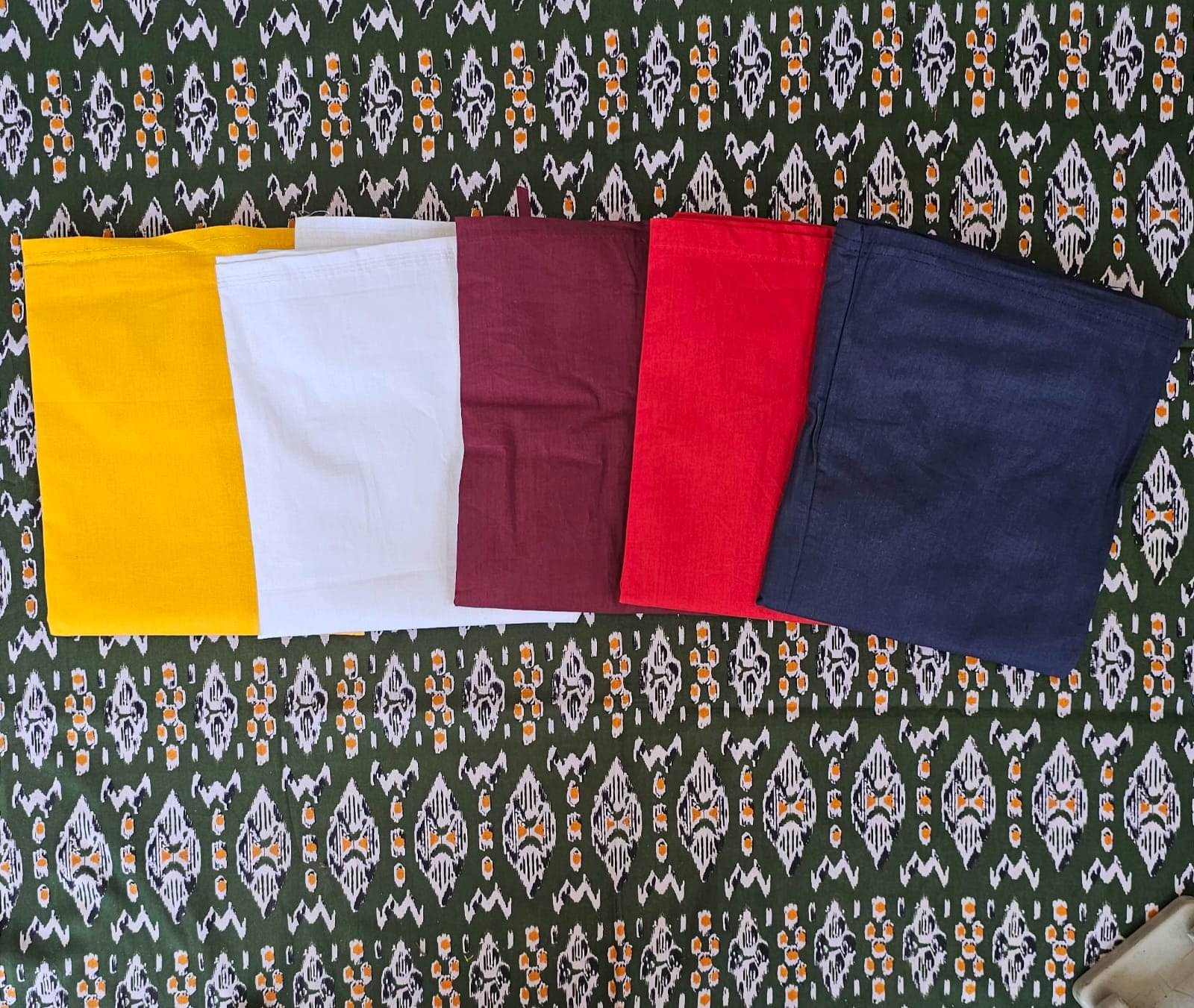     			manidhari fab Multicoloured Cotton Petticoat - Pack of 5