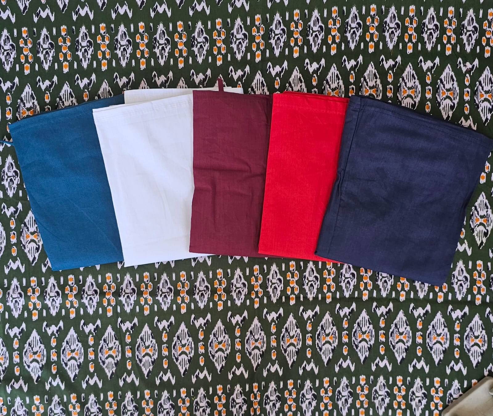    			manidhari fab Multicoloured Cotton Petticoat - Pack of 5