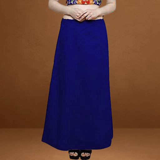     			manidhari fab Navy Cotton Petticoat - Single