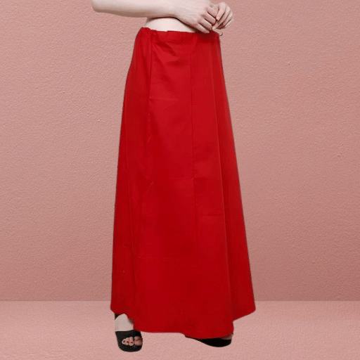 manidhari fab Red Cotton Petticoat - Single manidhari fab Red Cotton Petticoat - Single