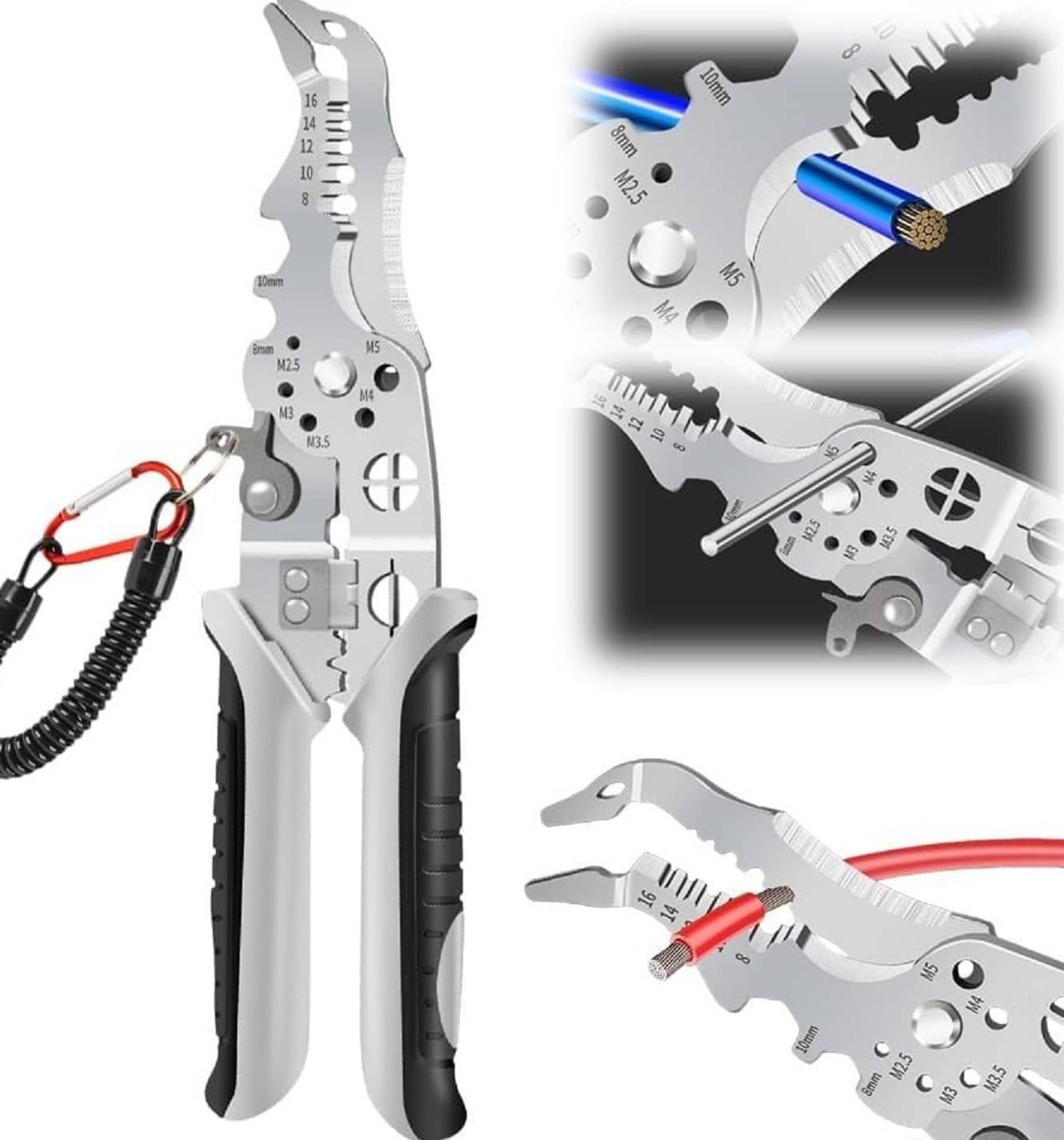     			Abhira ‎Stainless Steel (Jaws), PP (Handle) Strippers