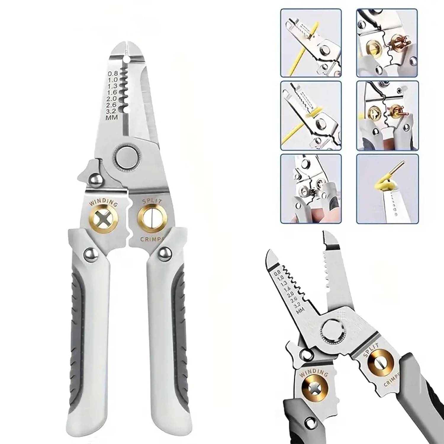     			Abhira ‎Stainless Steel (Jaws), PP (Handle) Strippers