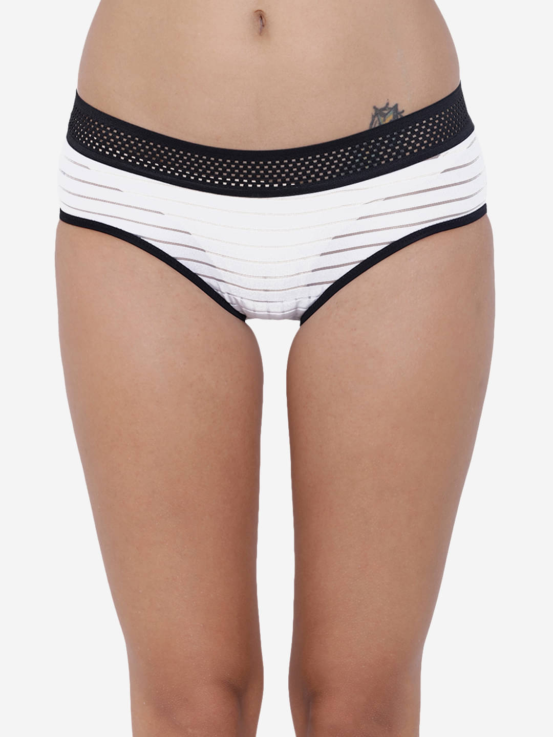 BASIICS By La Intimo Pack of 1 Polyester Briefs For Women ( White ) BASIICS By La Intimo Pack of 1 Polyester Briefs For Women ( White )