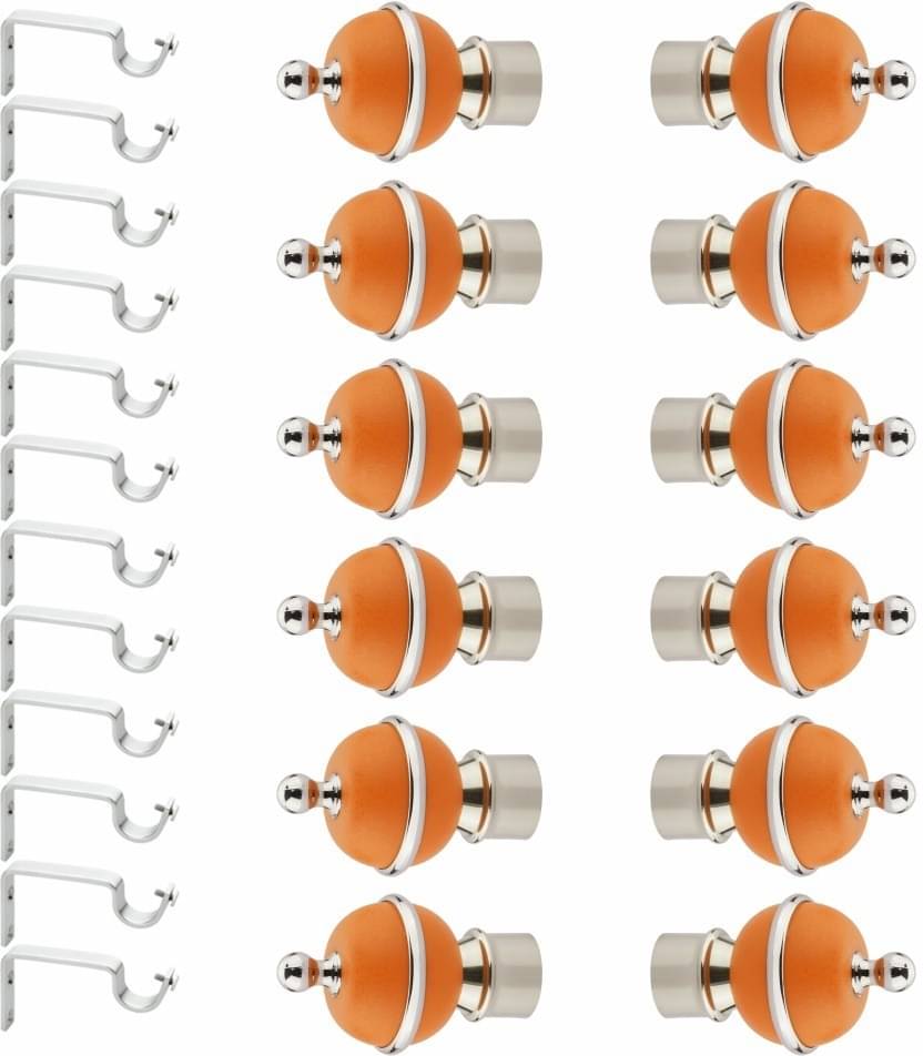     			Bzcarts Multicolor Stainless Steel Double Rod Bracket ( Pack of 24 )