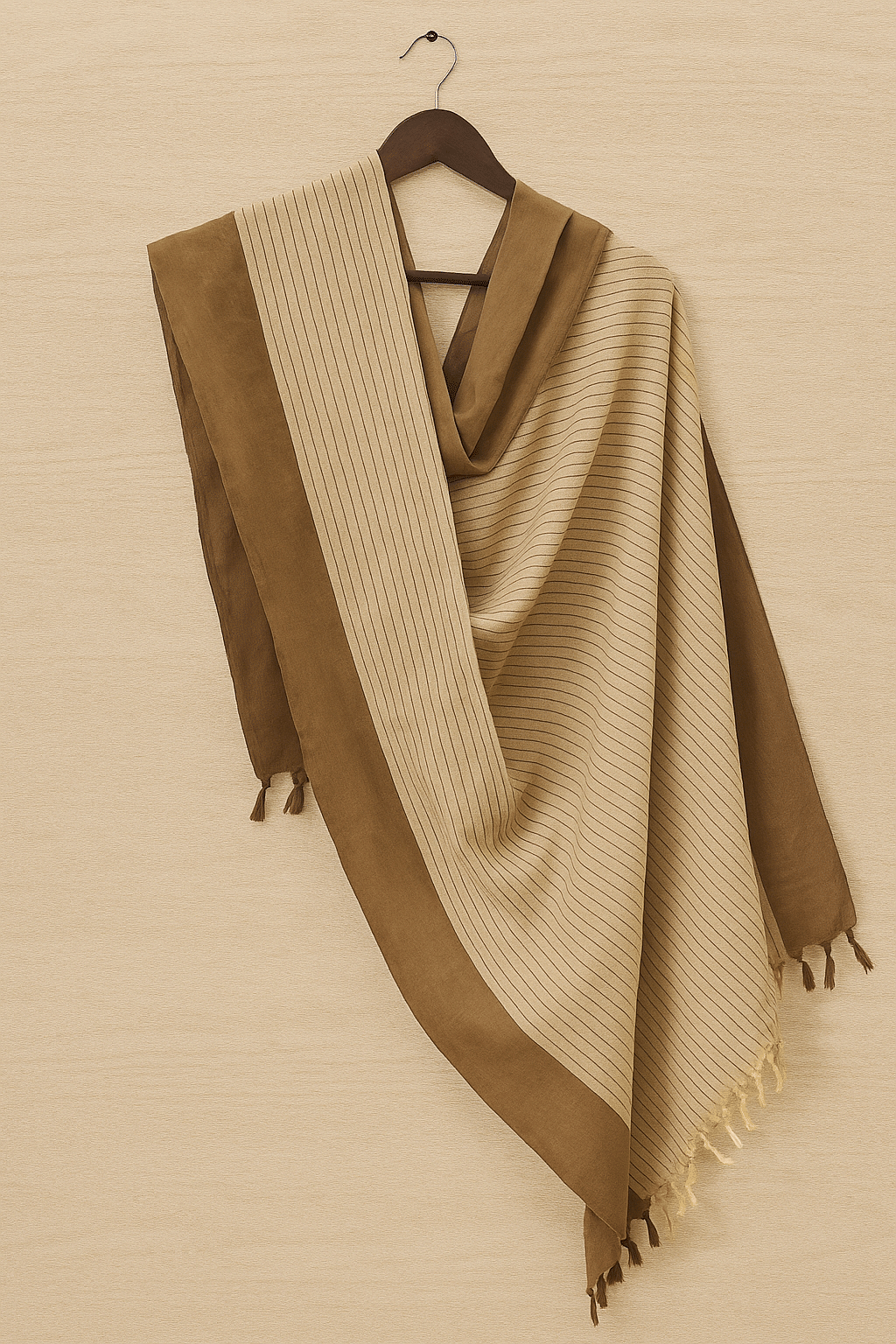     			Dhaga Vishwas Ka Brown Cotton Women's Stole ( Pack of 1 )