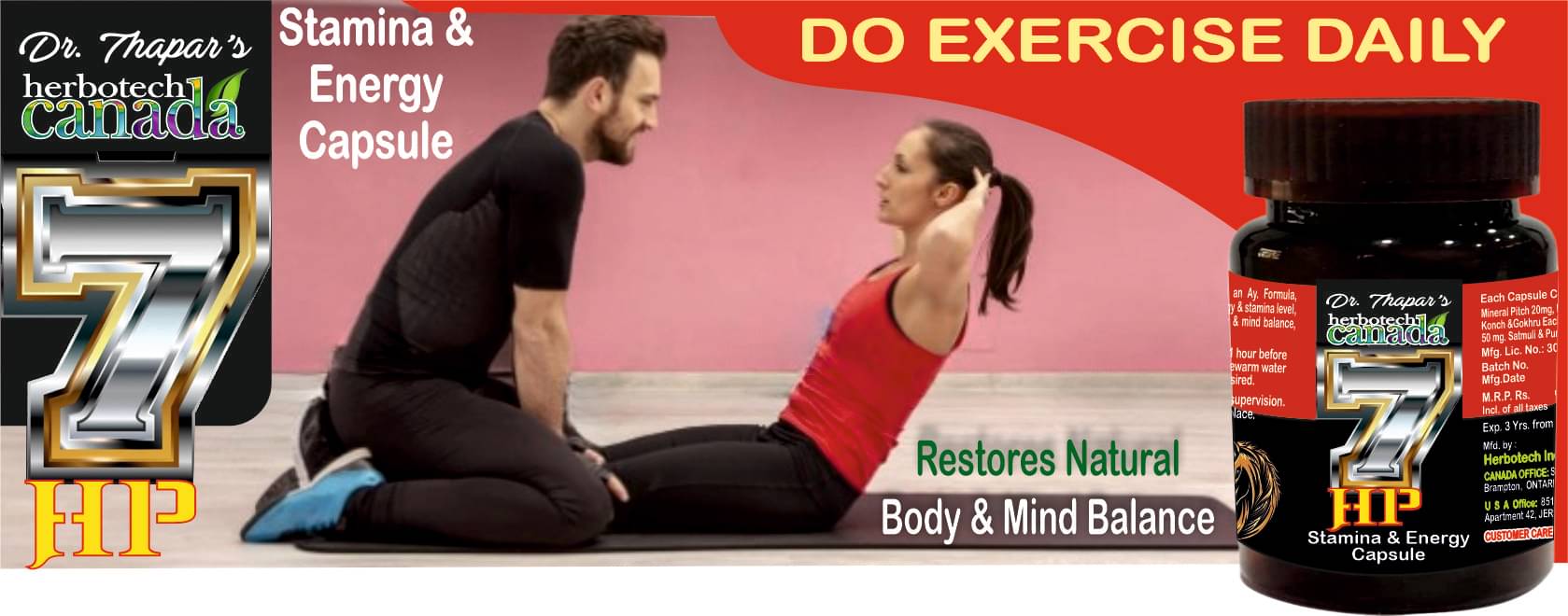 Dr. Thapar's 7 Horse Power Capsules For Energy & Stamina 25+5 Xtra Dr. Thapar's 7 Horse Power Capsules For Energy & Stamina 25+5 Xtra
