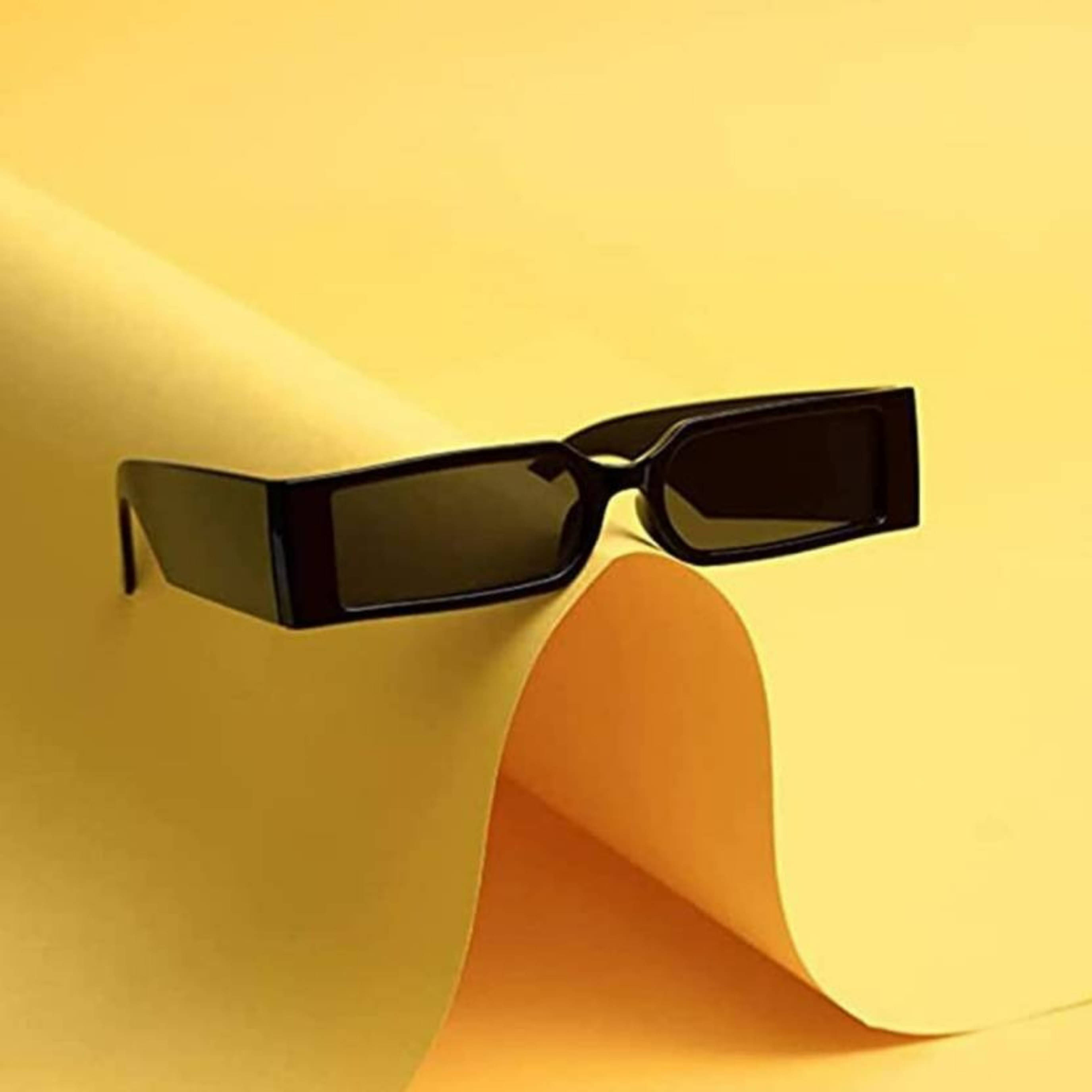 Dyana Core Black Rectangular Sunglasses ( Pack of 1 ) Dyana Core Black Rectangular Sunglasses ( Pack of 1 )