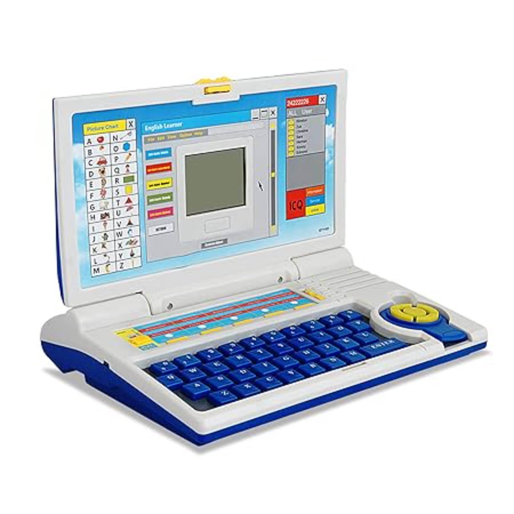     			Esnapy  Educational Laptop Computer Toy for Kids with Mouse - 20 Activities English Learner Notebook with Games - Learn Alphabets, Words, Numbers and Music - Color As Per Stock