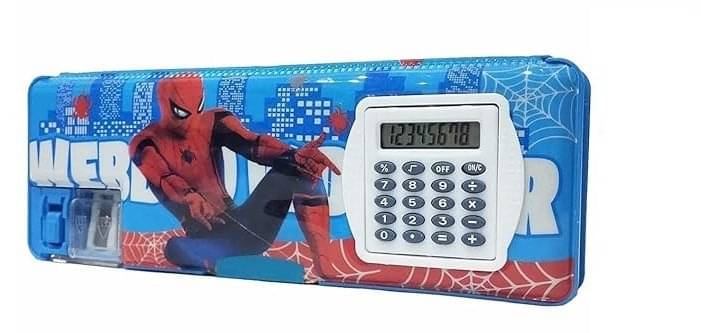     			Freedy Multipurpose Sharpener Calculator Double sided Stationary Box Girl Boy Geometry Box  (Multicolor)