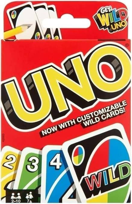     			Freedy UNO Family Card Game with 108 Cards & Instructions, Great Gift for Kids Ages 7+  (Red)