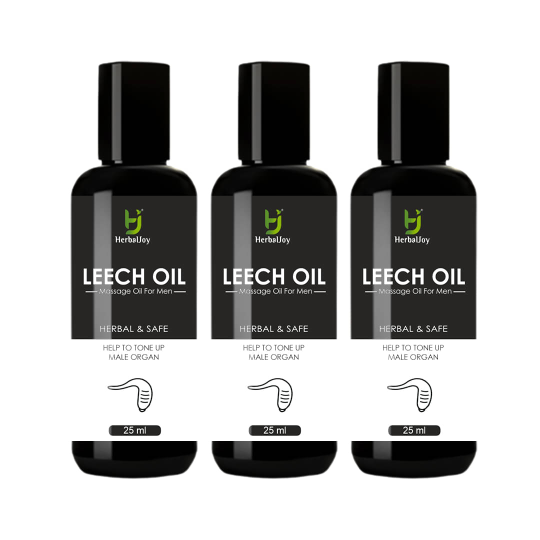 Herbaljoy Leech Pure And Natural Massage Oil For Men 15 Ml (Pack of 3) Herbaljoy Leech Pure And Natural Massage Oil For Men 15 Ml (Pack of 3)