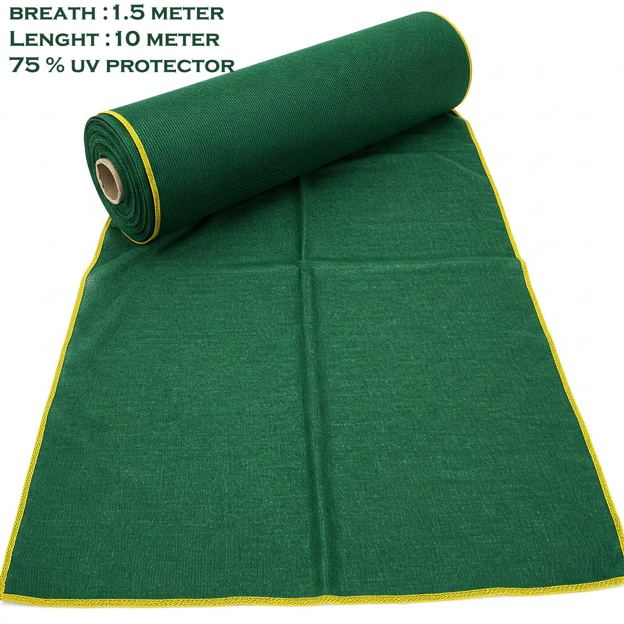 Krrooraa 75% UV & Sunlight Stabilized Agro Green House Net | Green Net for Garden Shade 1.5 x 10 Meter Krrooraa 75% UV & Sunlight Stabilized Agro Green House Net | Green Net for Garden Shade 1.5 x 10 Meter