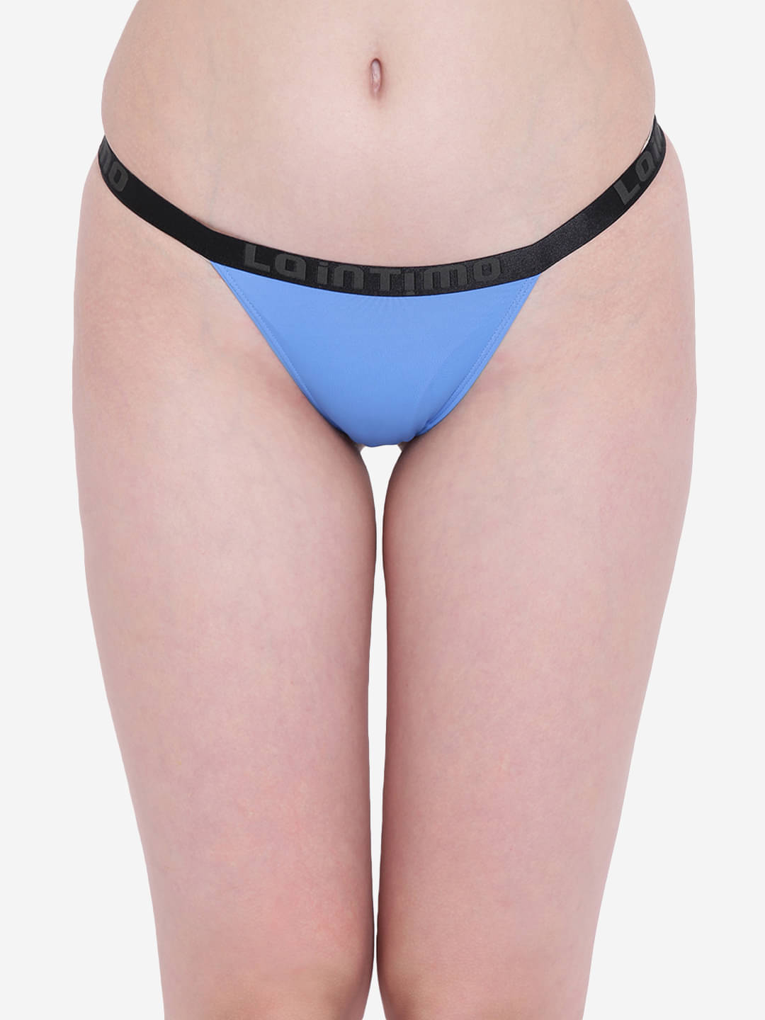     			La Intimo Pack of 1 Nylon Bikini For Women ( Blue )