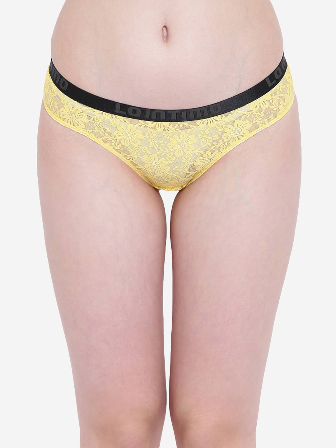     			La Intimo Pack of 1 Nylon Bikini For Women ( Yellow )