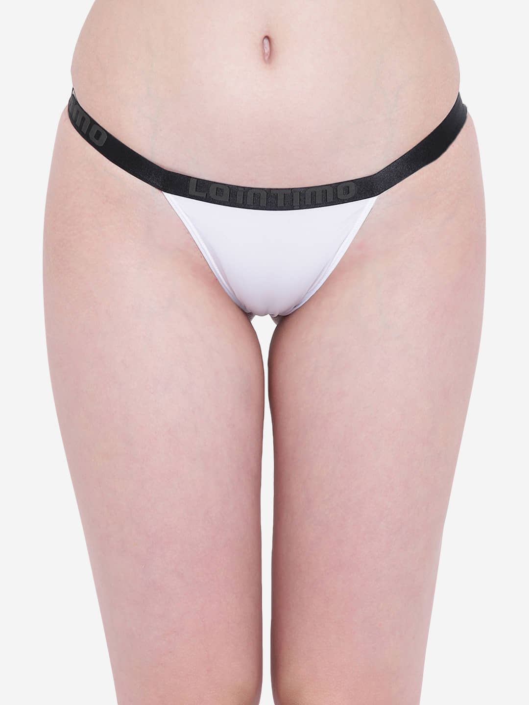 La Intimo Pack of 1 Nylon Bikini For Women ( White )