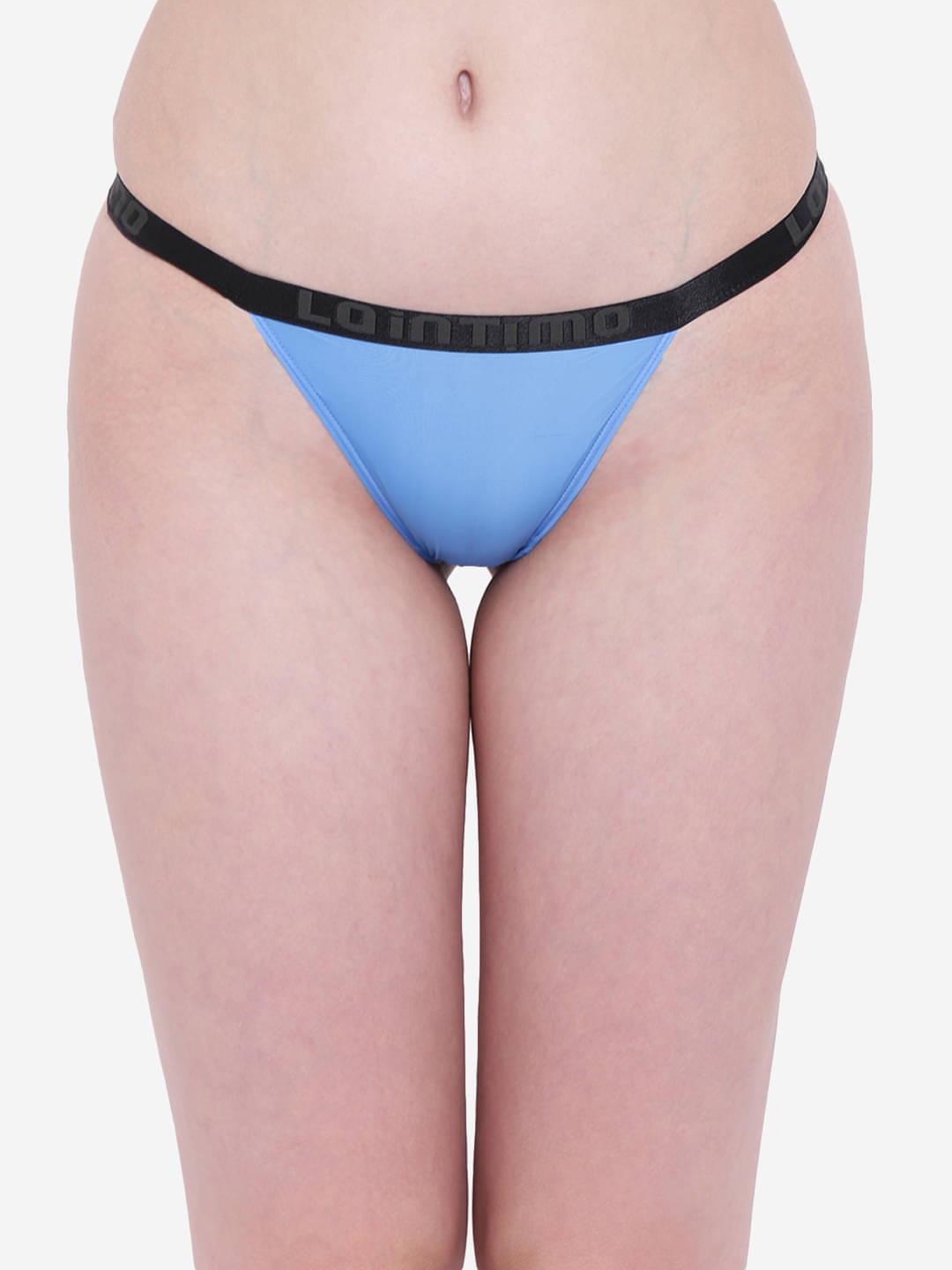     			La Intimo Pack of 1 Nylon Bikini For Women ( Blue )