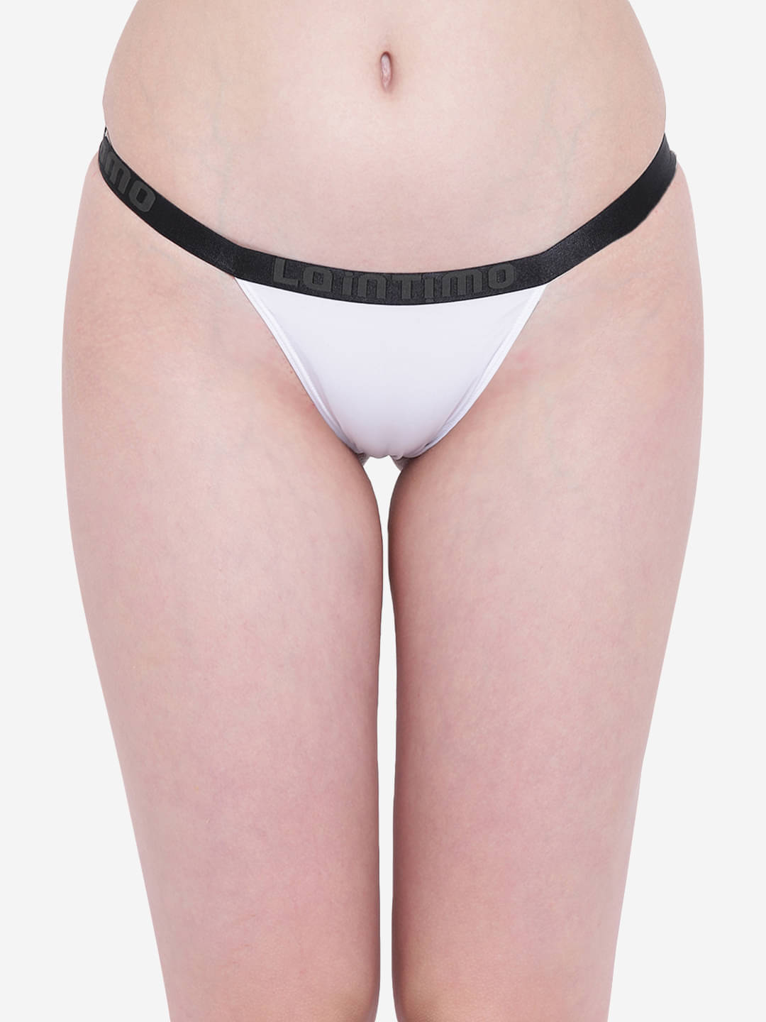     			La Intimo Pack of 1 Nylon Bikini For Women ( White )