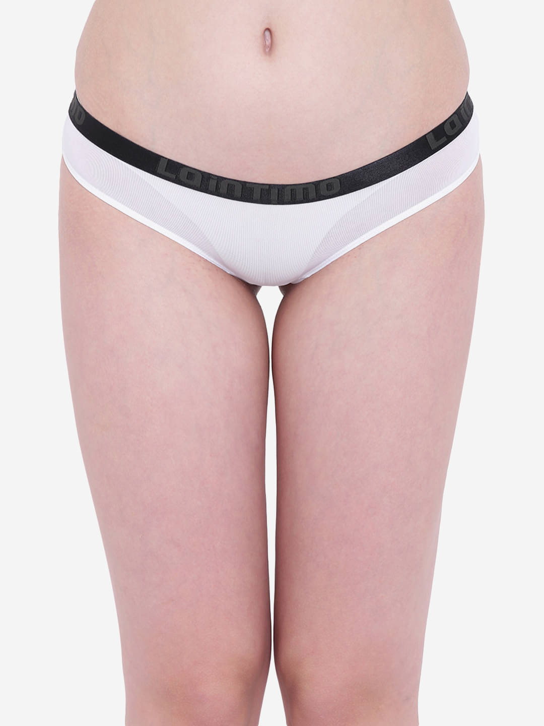     			La Intimo Pack of 1 Nylon Bikini For Women ( White )