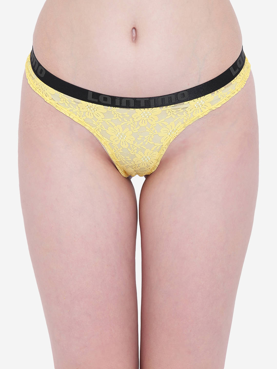 La Intimo Pack of 1 Nylon Thongs For Women ( Yellow ) La Intimo Pack of 1 Nylon Thongs For Women ( Yellow )