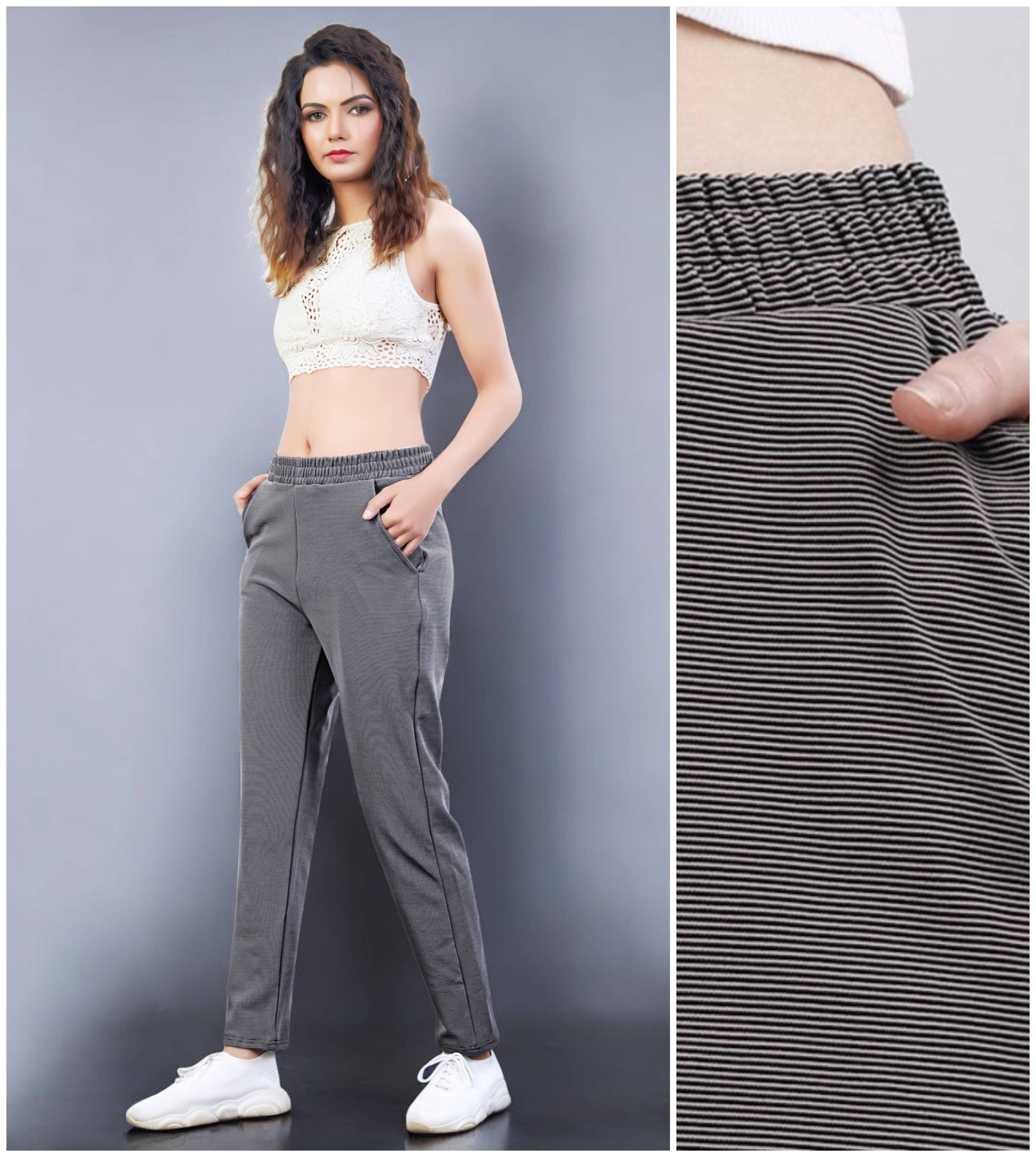     			Leewan Pack of 1 Cotton Straight Women's Joggers ( Light Grey )