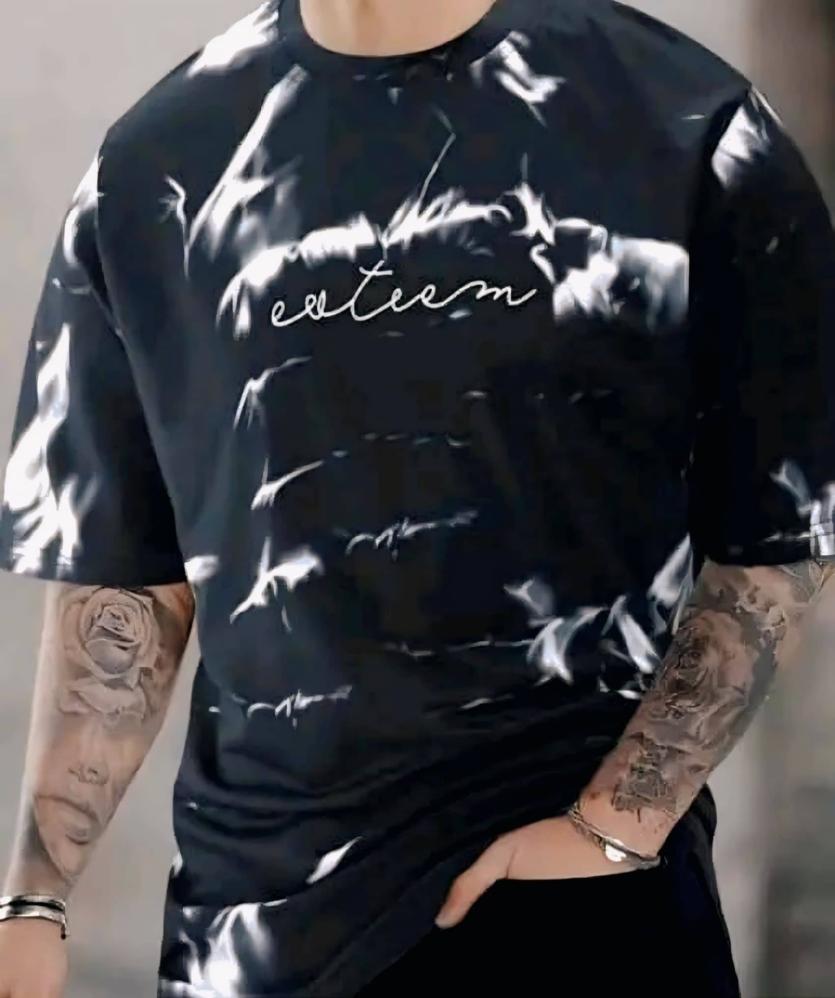 M/S MAURYA FASHION Men Cotton Regular Fit Dyed T-Shirt ( Black )