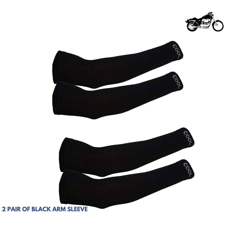 MANSUDH Black Solid Riding Sleeves ( Set of 2 ) MANSUDH Black Solid Riding Sleeves ( Set of 2 )
