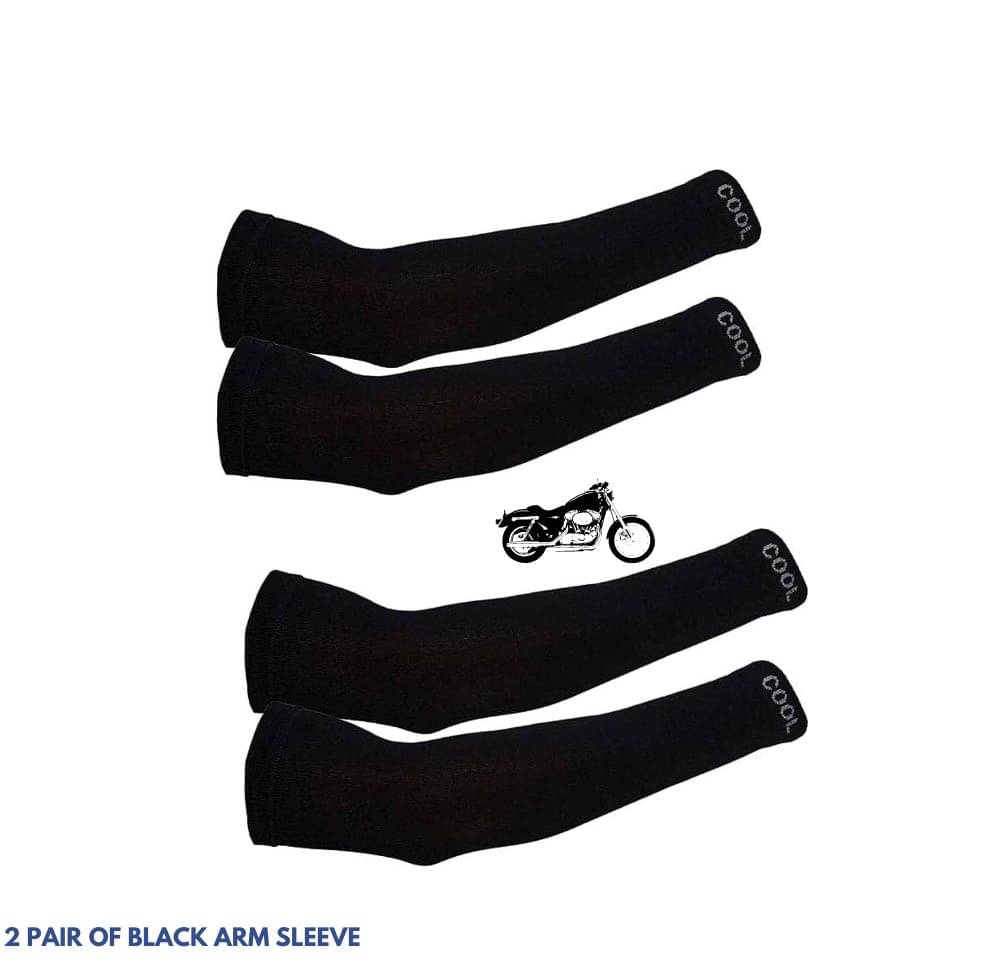 MANSUDH Black Solid Riding Sleeves ( Set of 2 ) MANSUDH Black Solid Riding Sleeves ( Set of 2 )