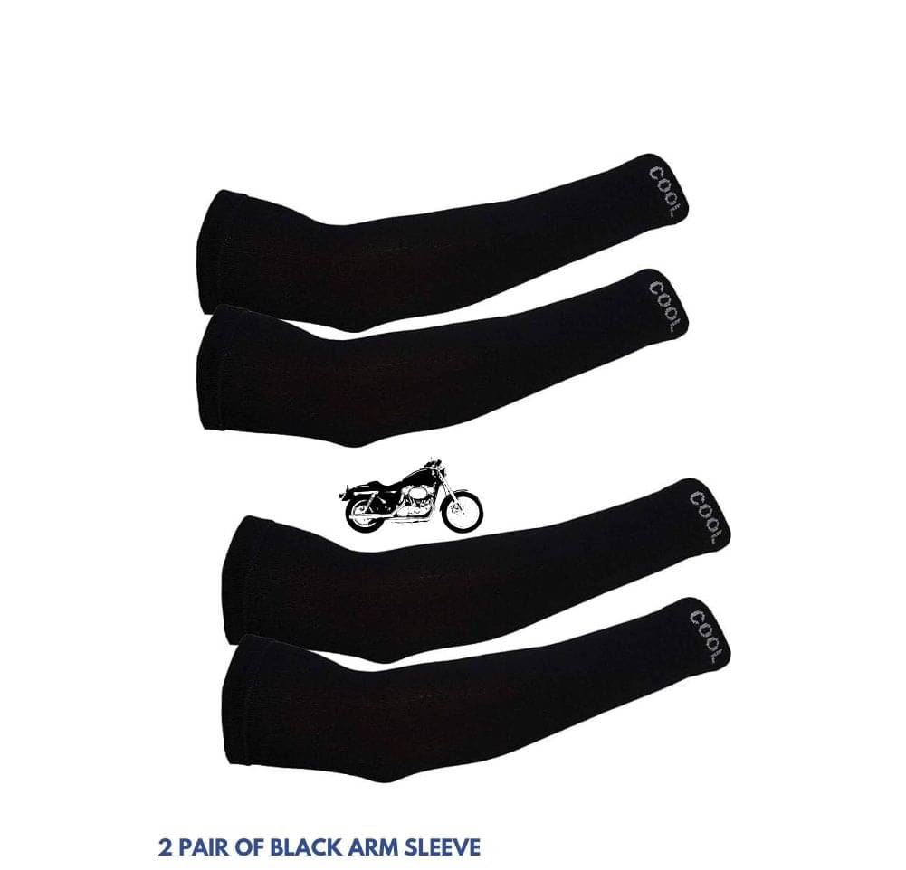 MANSUDH Black Solid Riding Sleeves ( Set of 2 ) MANSUDH Black Solid Riding Sleeves ( Set of 2 )