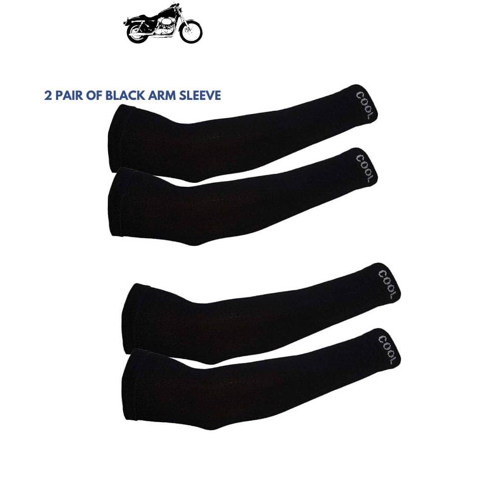 MANSUDH Black Solid Riding Sleeves ( Set of 2 ) MANSUDH Black Solid Riding Sleeves ( Set of 2 )
