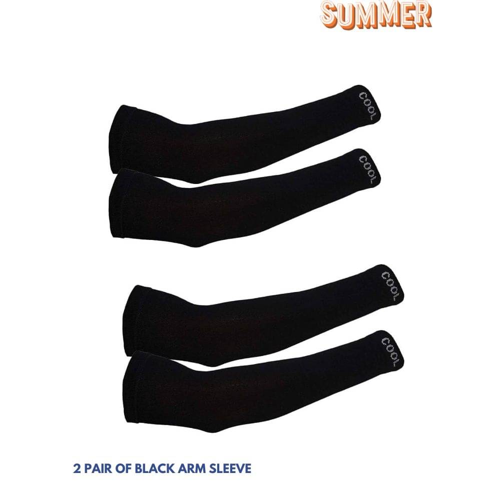 MANSUDH Black Solid Riding Sleeves ( Set of 2 ) MANSUDH Black Solid Riding Sleeves ( Set of 2 )