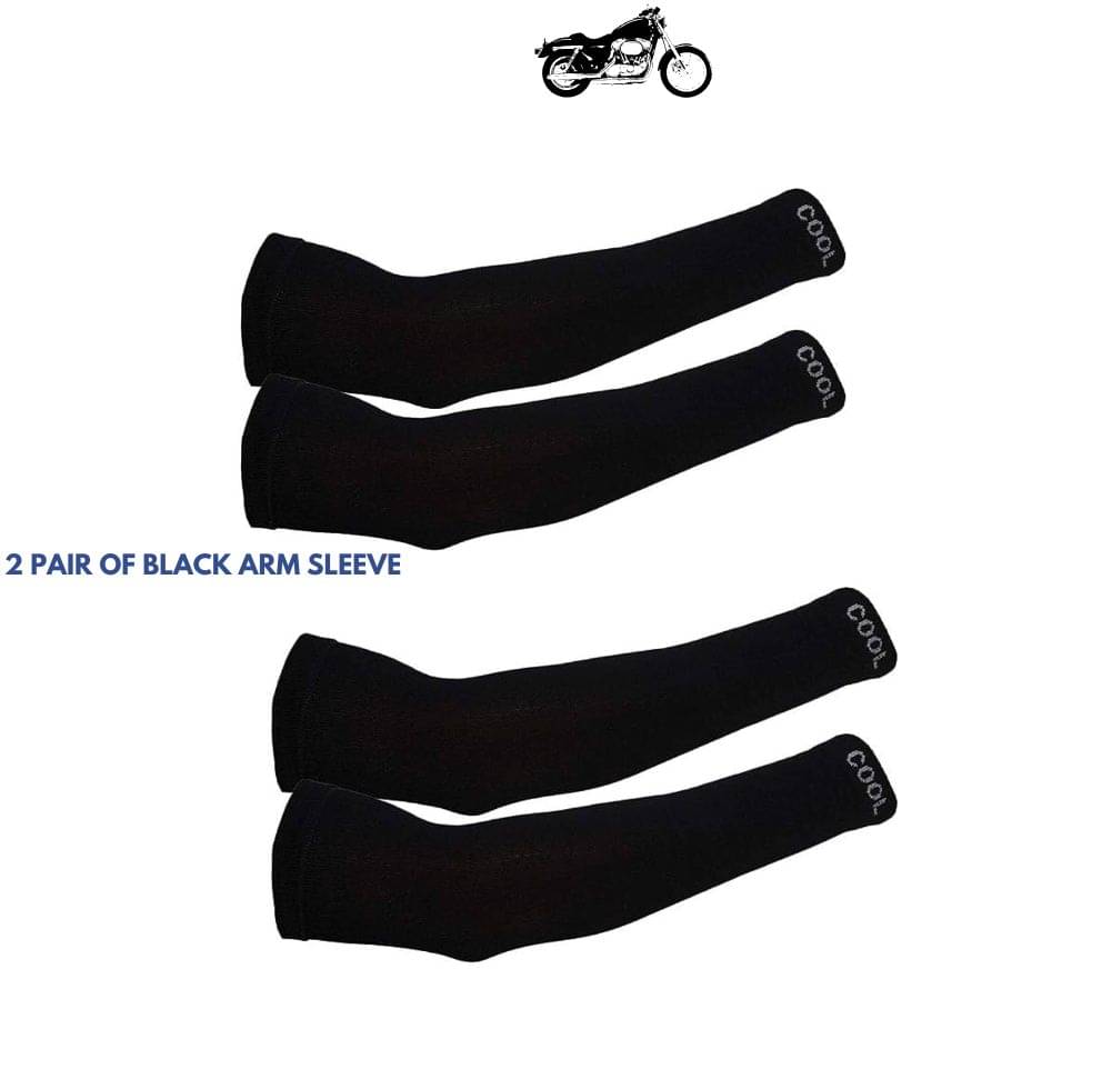 MANSUDH Black Solid Riding Sleeves ( Set of 2 ) MANSUDH Black Solid Riding Sleeves ( Set of 2 )