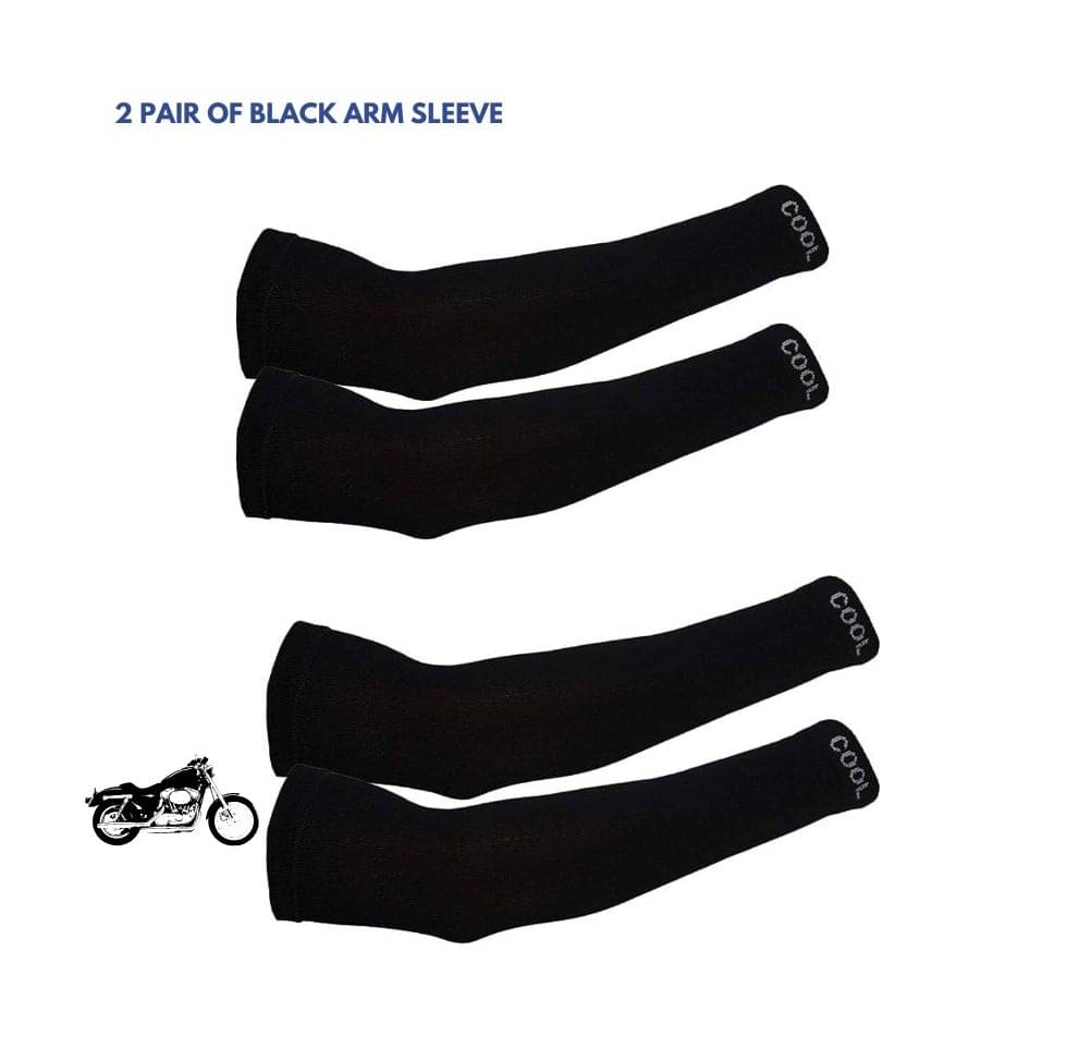 MANSUDH Black Solid Riding Sleeves ( Set of 2 ) MANSUDH Black Solid Riding Sleeves ( Set of 2 )