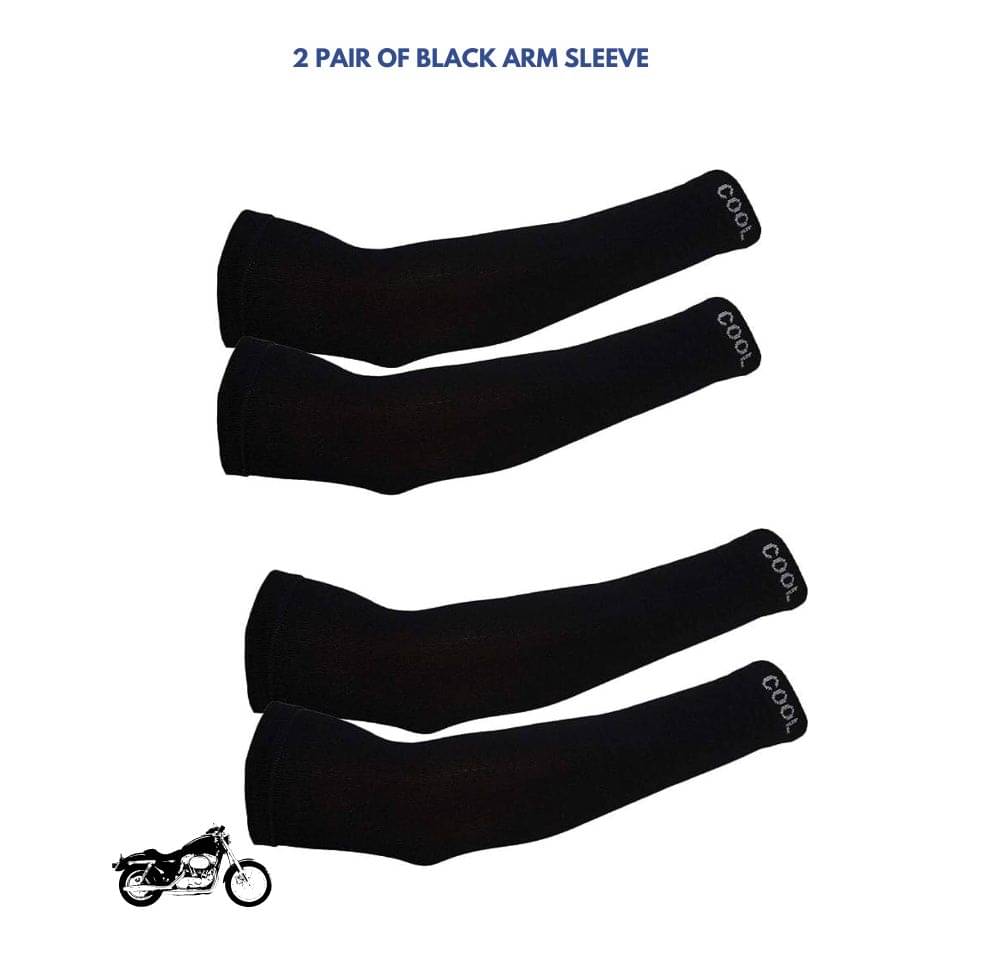 MANSUDH Black Solid Riding Sleeves ( Set of 2 ) MANSUDH Black Solid Riding Sleeves ( Set of 2 )