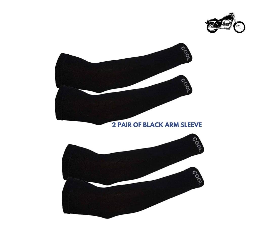 MANSUDH Black Solid Riding Sleeves ( Set of 2 ) MANSUDH Black Solid Riding Sleeves ( Set of 2 )