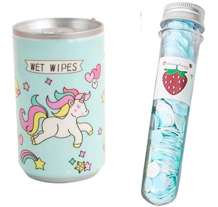 MINDFIT Combo of Blue Wet Wipes & Paper Soap In Tube Bottle Best Birthday Return Gift MINDFIT Combo of Blue Wet Wipes & Paper Soap In Tube Bottle Best Birthday Return Gift