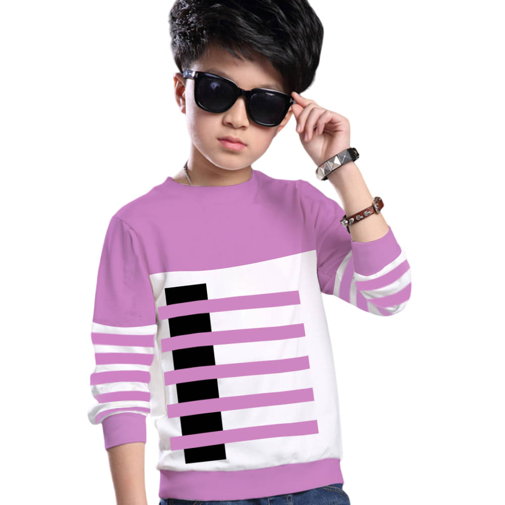    			MYEONN Pack of 1 Boys Cotton T-Shirt ( Lavender )