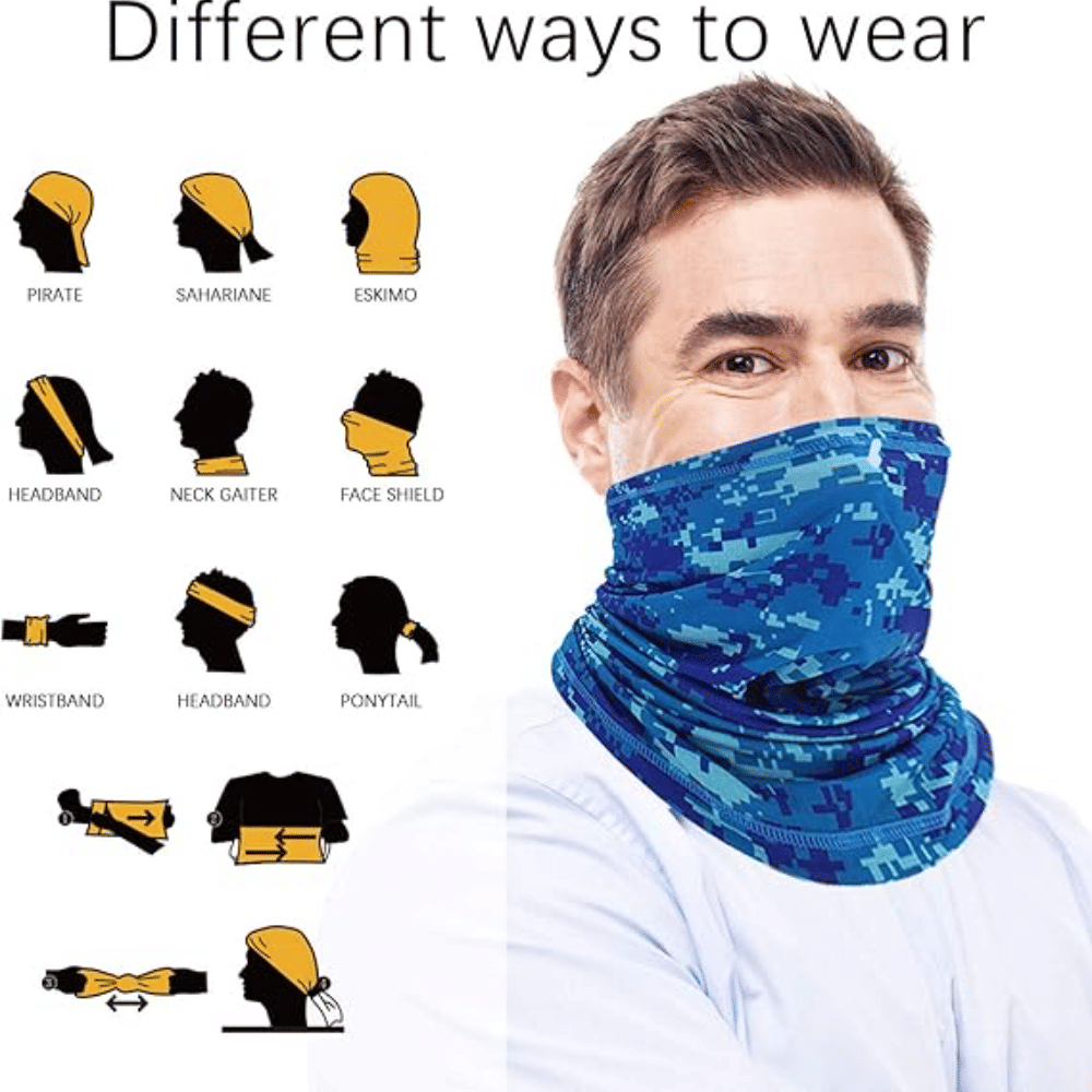 Meghal Multifunctional Magic Headbands UV Resistence Bandana Outdoor Scarf Sports Headwear Sweatband (pack of 1) Meghal Multifunctional Magic Headbands UV Resistence Bandana Outdoor Scarf Sports Headwear Sweatband (pack of 1)