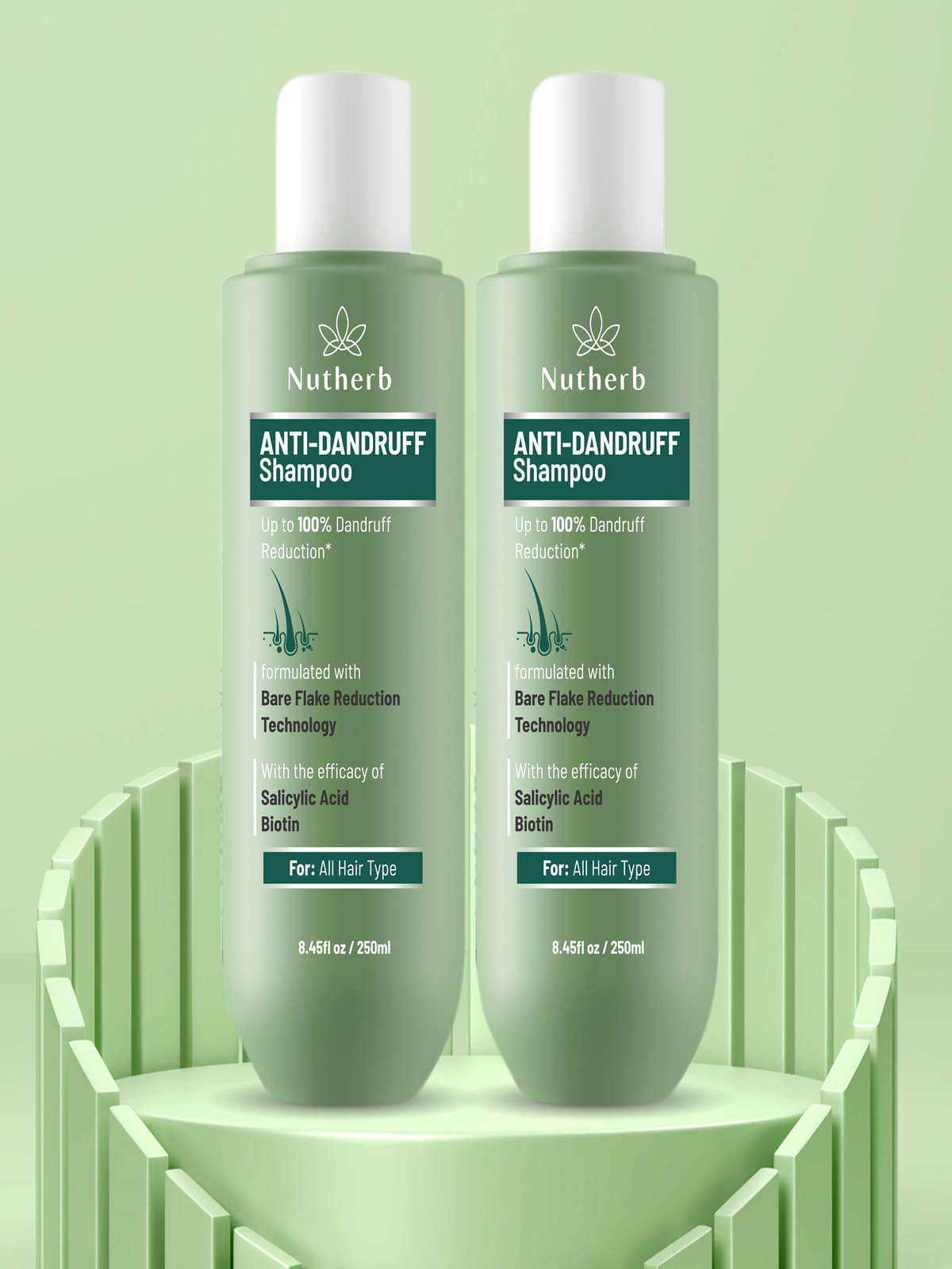     			NUTHERB Anti Dandruff Shampoo 250 ( Pack of 2 )